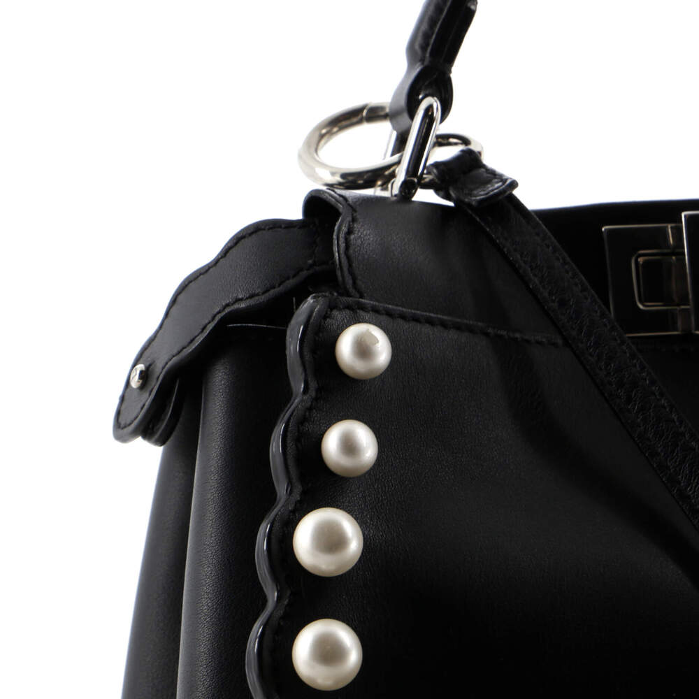 Fendi Peekaboo Bag Pearl Embellished #194892F99 - Picture 6 of 8